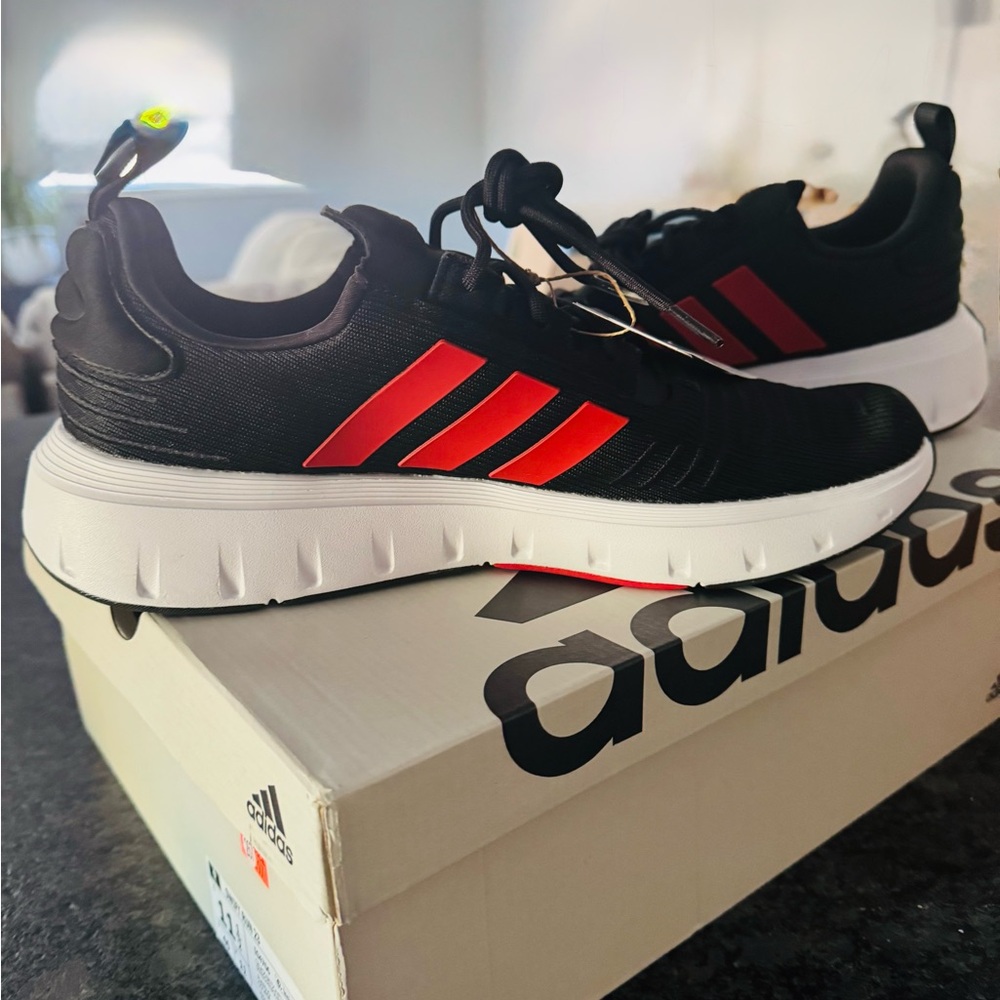 Adidas Swift Run Men's Black and Red Sneakers
